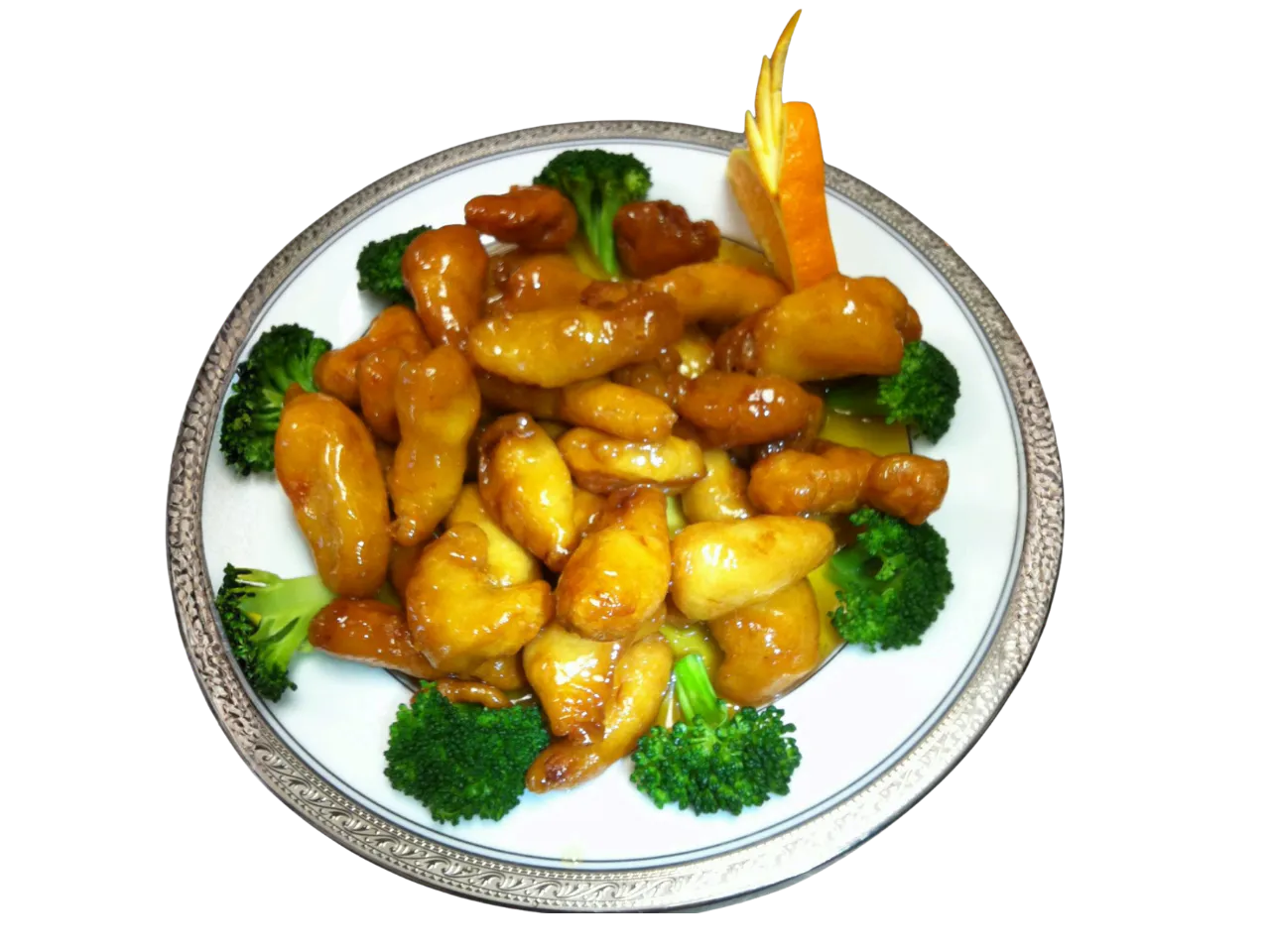Honey chicken with broccoli at Chen's Kitchen, a Chinese Restaurant in McKinney